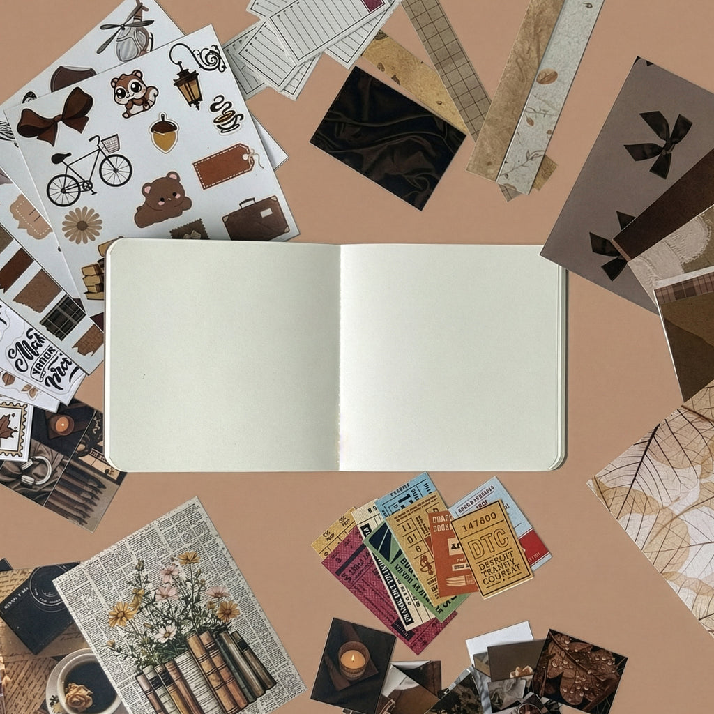 Earth & Cozy - Brown Mini Journaling Kit