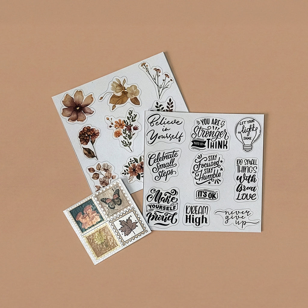 Earth & Cozy - Brown Mini Journaling Kit