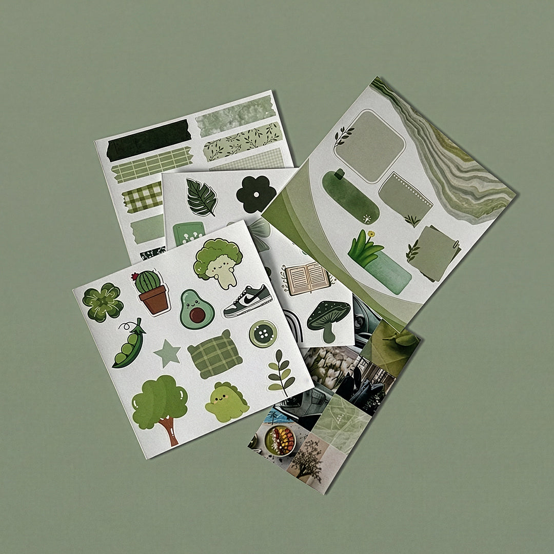 Fresh & Serene - Green Mini Journaling Kit