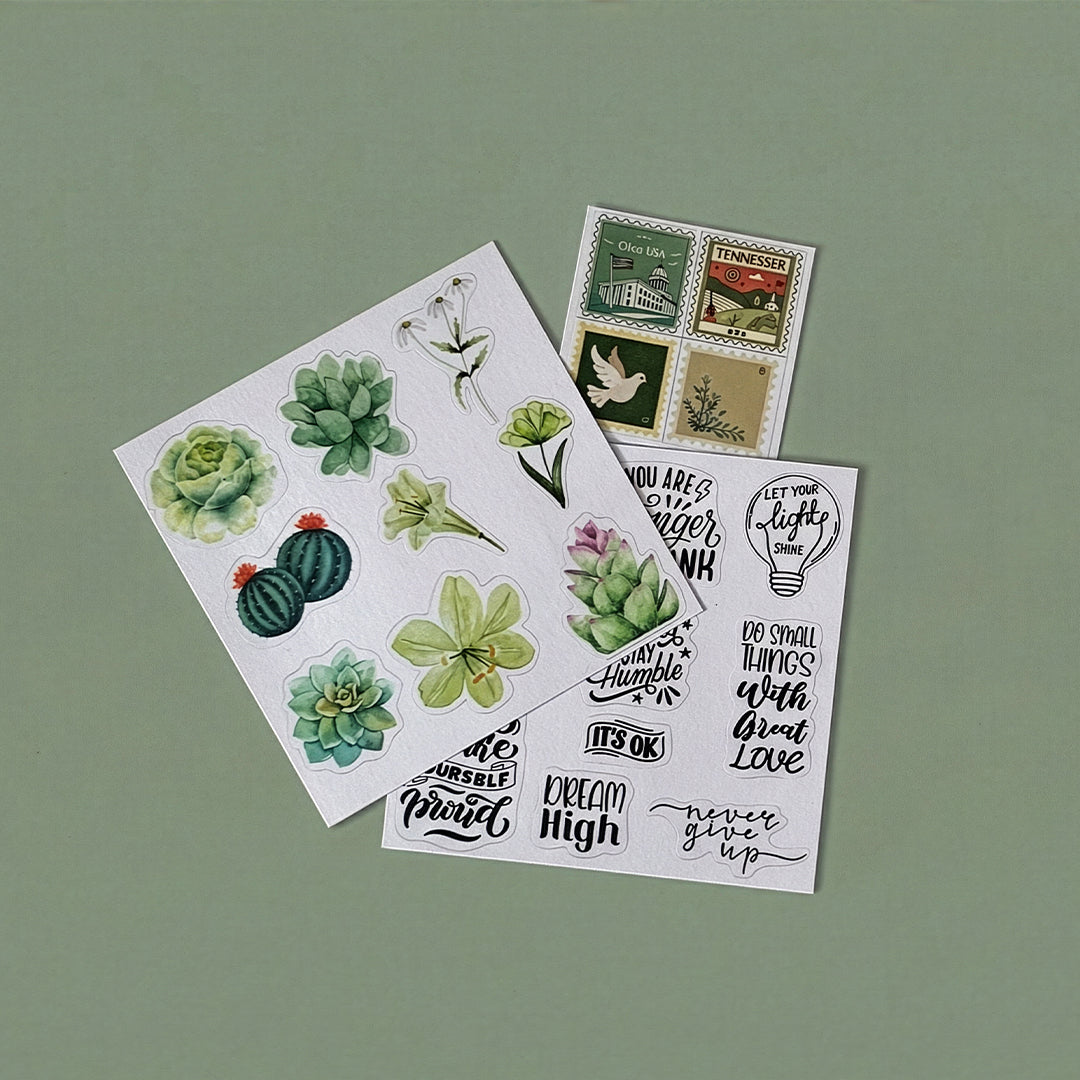 Fresh & Serene - Green Mini Journaling Kit